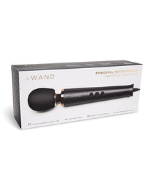  Le Wand Powerful Petite Plug-In Vibrating Massager - Black