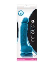  Colours Dual Density 5" Dildo - Blue