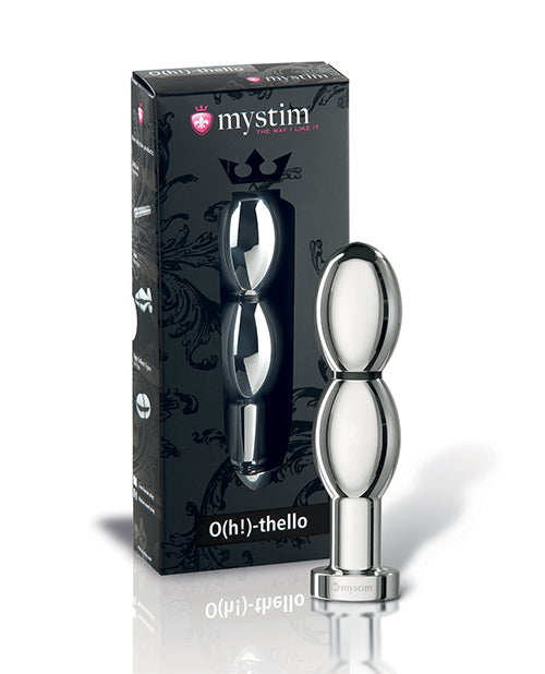 Mystim O(h!)-thello e-Stim Oval Aluminum Dildo