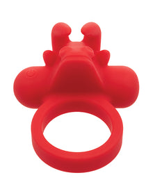  Couple's Enhancer Silicone Rechargeable The Matador Enhancer w/Triple Stimulation - Red