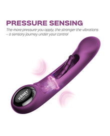  Tempo Pressure Sensing App-Controlled Flapping Vibrator - Purple