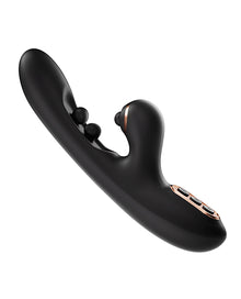  Tickler Wiggling G-Spot Vibrator & Tapping Clitoral Stimulator - Black
