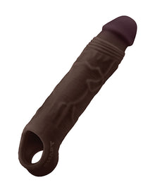  Shaft Model F Flexskin Liquid Silicone 7.8" Sheath - Mahogany