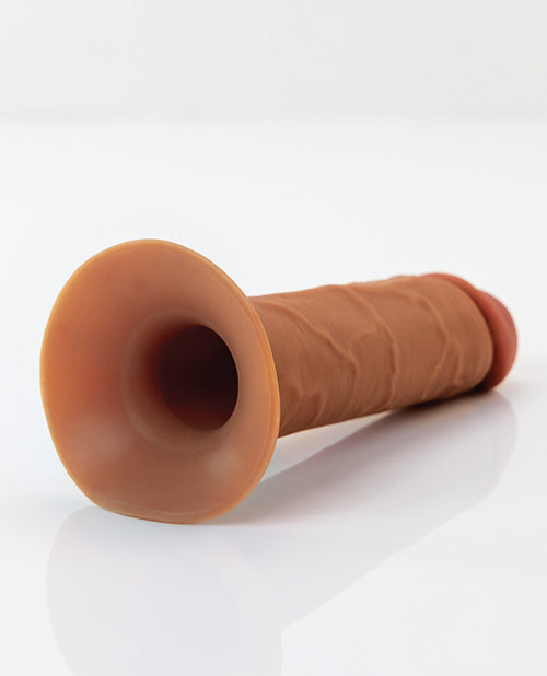 Fantasy X-Tensions Elite 8" Silicone Hollow Strap-on w/Harness - Brown