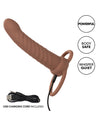 Performance Maxx Rechargeable Ribbed Dual Penetrator - Brown