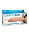 Fantasy X-Tensions Elite 8" Silicone Hollow Strap-on w/Harness - Light