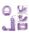 Double Diver Vibrating Enhancer w/Flexible Penetrator - Purple