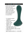 Gender X Goes Anywhere Vibrating Silicone Plug - Teal