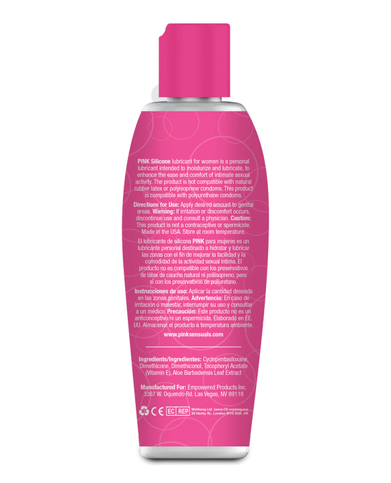 Pink Silicone Lube - 4.7 oz Flip Top Bottle