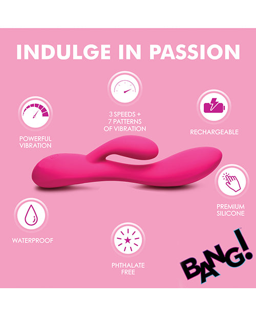 Bang! 10X Flexible Silicone Rabbit - Pink