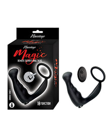  Magic Slimfit Anal Plug w/Remote Control - Black