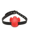 Master Series Gag Order Extreme Silicone Ball Gage - Red/Black