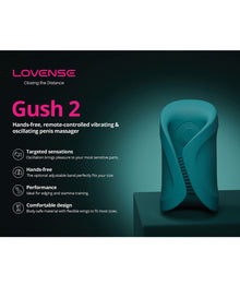  Lovense Gush 2 Handsfree Masturbator - Teal