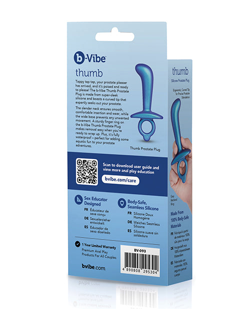 b-Vibe Thumb Silicone Prostate Plug