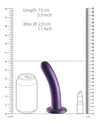 Shots Ouch 6" Smooth G-Spot Dildo - Metallic Purple
