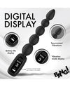 Bang! Digital Silicone Anal Beads - Black
