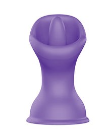 Luv Inc. Mouth & Tongue Suction Cup Vibrator - Purple