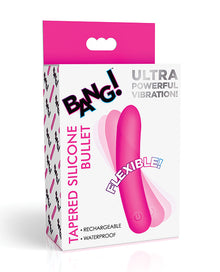  Bang! Tapered Flexible Silicone Bullet - Pink