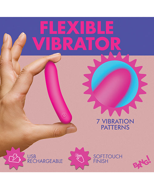 Bang! Tapered Flexible Silicone Bullet - Pink