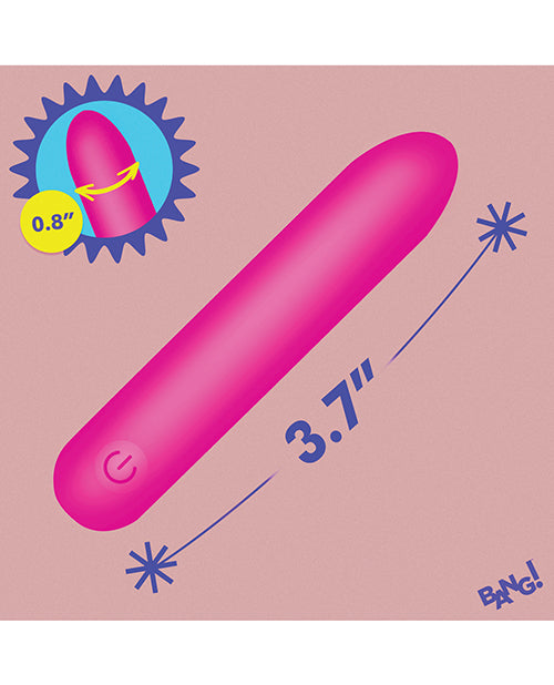 Bang! Tapered Flexible Silicone Bullet - Pink