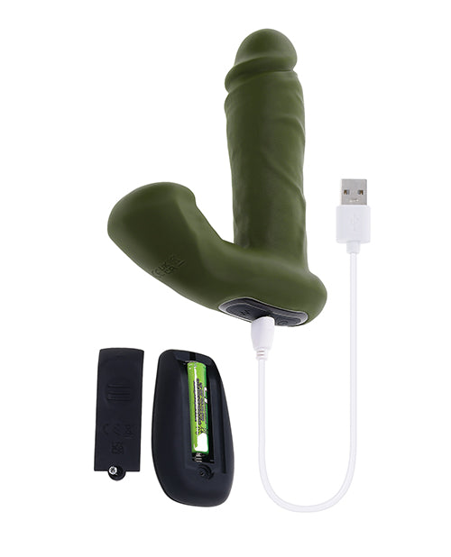 Gender X The Hunk Dual Anal Vibrator w/Remote Control - Green
