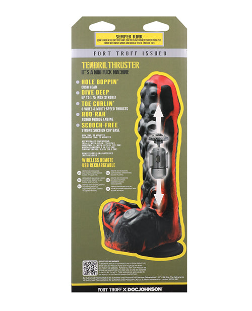 Fort Troff Tendril Thruster Mini Fuck Machine w/Remote - Red