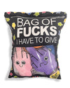 Bag of Fucks I Have To Give Plushy Pillow - Plush Bag of 5 Middle Fingers