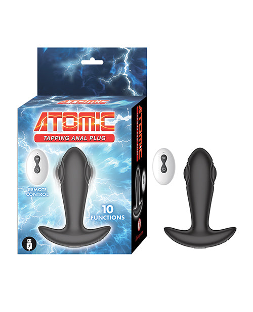 Atomic Tapping Anal Plug w/Remote Control - Black