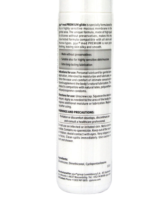 Pjur Med Premium Glide Concentrated Silicone Personal Lubricant - 100 ml Bottle