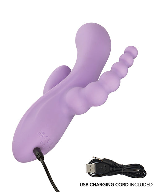 Flex Bend & Hold Triple Rumbler Triple Motor Massager - Purple