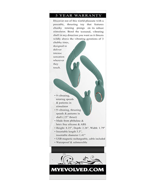 Evolved Thrust into Ecstasy Thrusting Rabbit Vibrator - Mint
