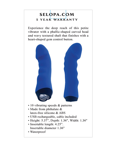 Selopa Blue Banger Petite Vibrator - Blue