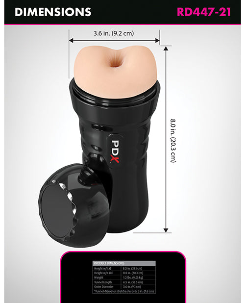 PDX Extreme Wet Bussies Super Bangin' Butthole Stroker - Light
