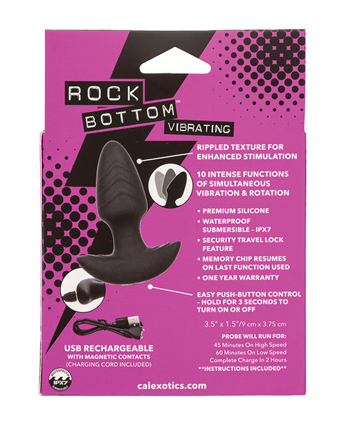 Rock Bottom Rotating Anal Probe - Black