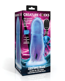  Creature Cocks - Cocktopus Deluxe Glow-in-the-Dark Vibrating Silicone Dildo