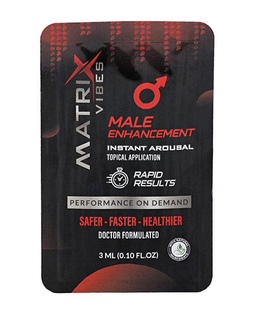 Matrix Vibes Male Enhancement Instant Arousal Serum - Display of 24, .10 oz Per Pack
