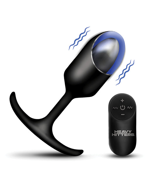 Heavy Hitters - Vibrating Weighted Silicone Anal Plug - Extra Large