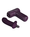 Pretty Love DJ Scholar Dual Thrusting Gun Massager - Purple