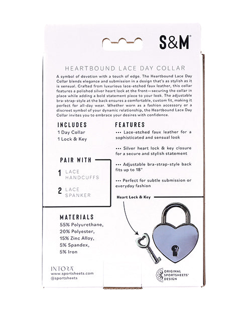 Sex & Mischief Heartbound Lace Day Collar