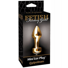  Fetish Fantasy Gold Mini Luv Plug - Gold