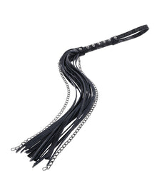  Sportsheets Velvet Noir Chain Flogger - Black