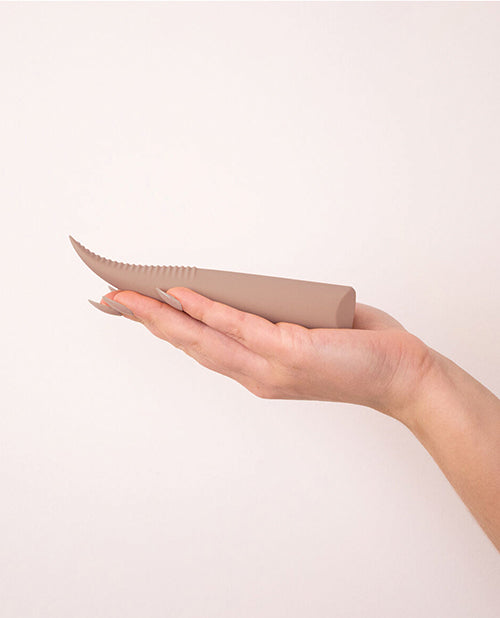 NUDE Laurel Rechargeable Travel Massager - Tan