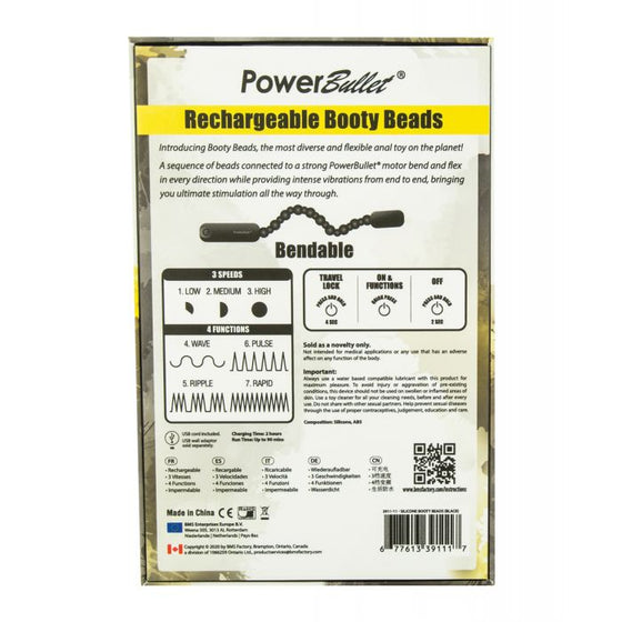 Rechargeable Booty Beads - Black
