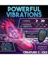 Creature Cocks Xenox Vibrating Silicone Dildo w/Remote - Pink/Purple