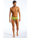 Cocksox Mesh Contour Pouch Sports Brief Citrus Green LG