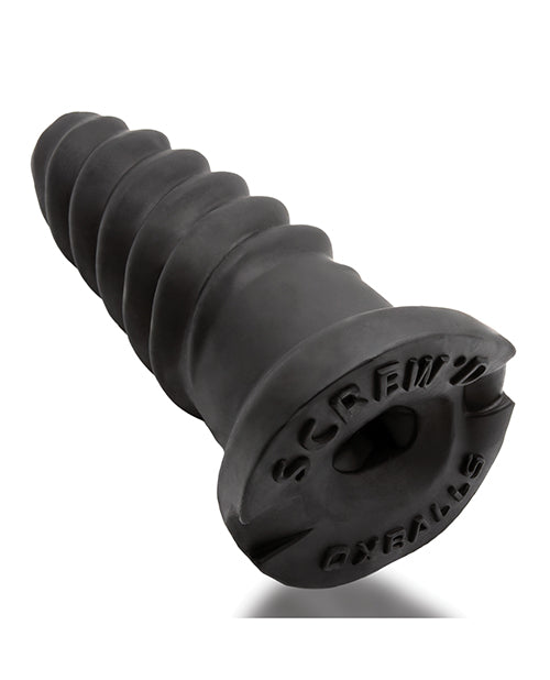 Oxballs Screwdhole Screw'd-in Open Tip Masturbator - Black