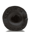 Oxballs Screwdhole Screw'd-in Open Tip Masturbator - Black