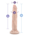 Blush Dr. Skin Silicone Dr. Carter 7.5" Dildo - Vanilla