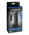 Fantasy X-tensions Vibrating Real Feel 2" Extension w/Ball Strap - Black