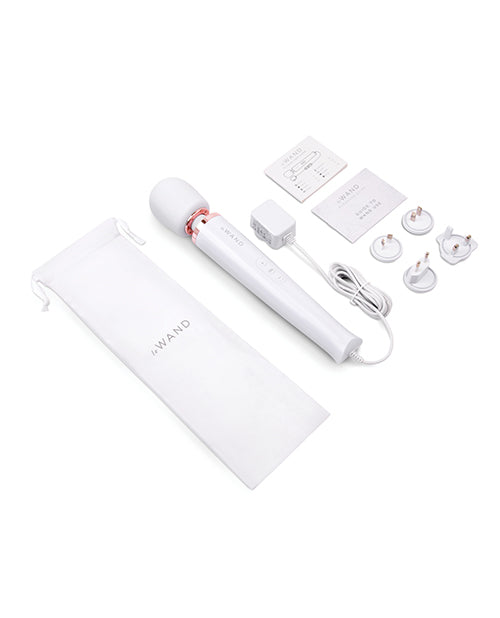 Le Wand Powerful Plug-In Vibrating Massager - White